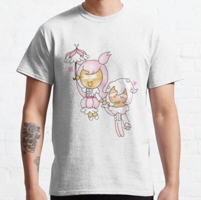 Whipped Cream Cookie X Cherry Blossom Cookie T Shirt - Cookie Run Kingdom Shop