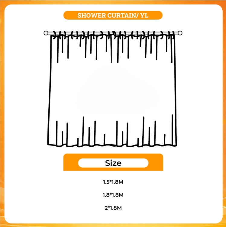 3D shower curtain - Cookie Run Kingdom Shop